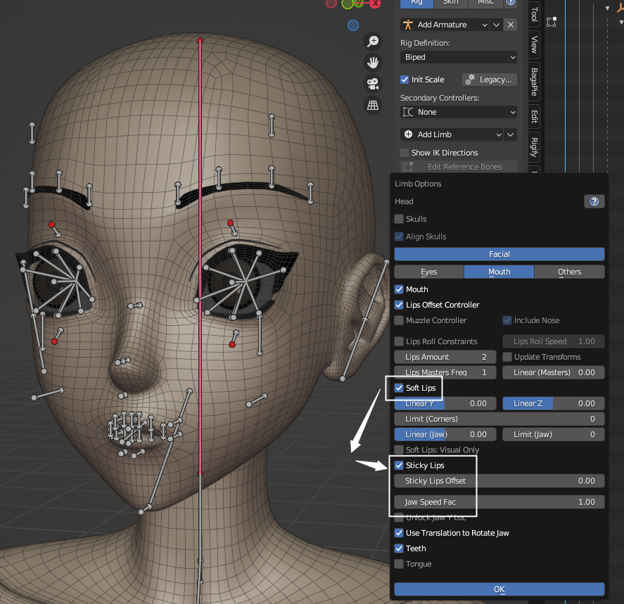 Screenshot of the Get Selected Objects operation in the Blender Auto-Rig Pro (ARP) add-on